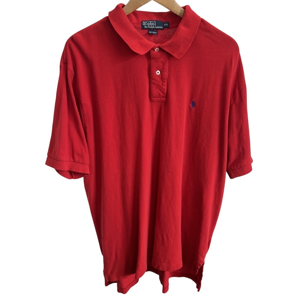 Vintage POLO Ralph Lauren Classic Red Pony Shirt Mens sz XXL Preppy Y2k